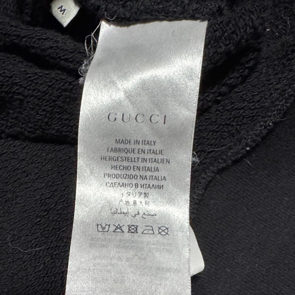 Gucci Black Crewneck Sweater with Leopard Motif - Picture 5 of 8